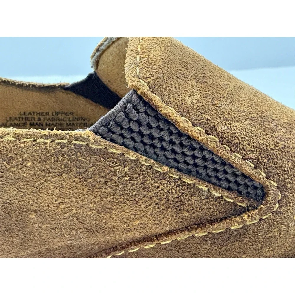 Born 8.5 Bryson Brown Distressed Suede Slip-On Casual Shoes Mens 8.5M EUC